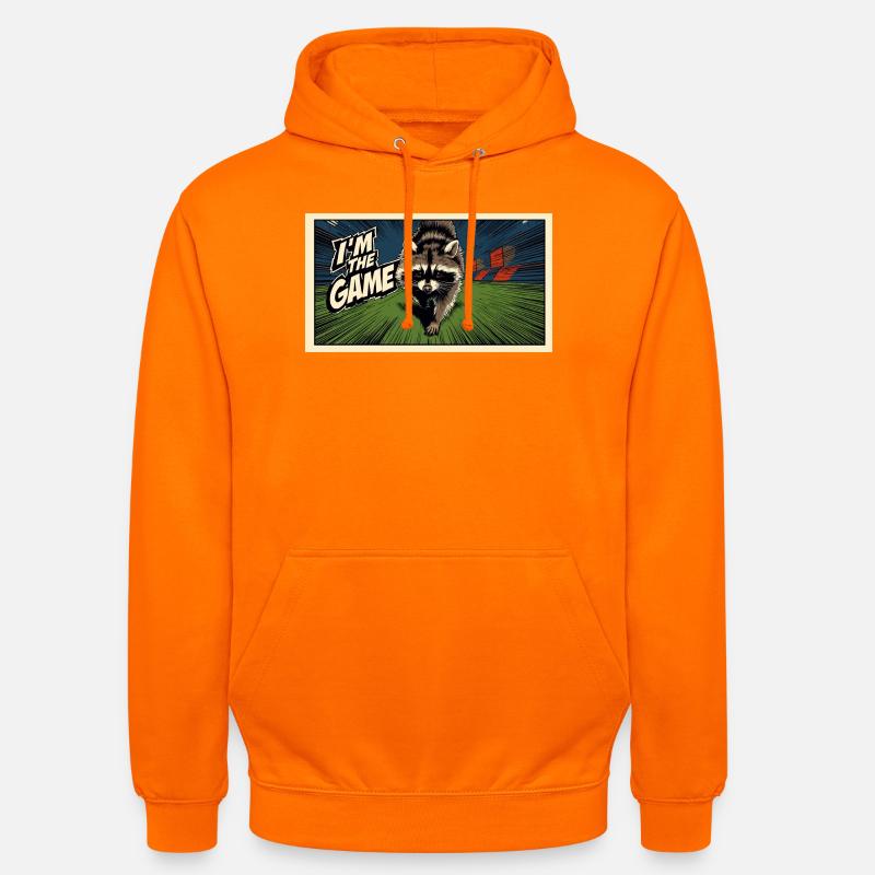 Ich bin das Game Waschbär - Unisex Hoodie - Orange