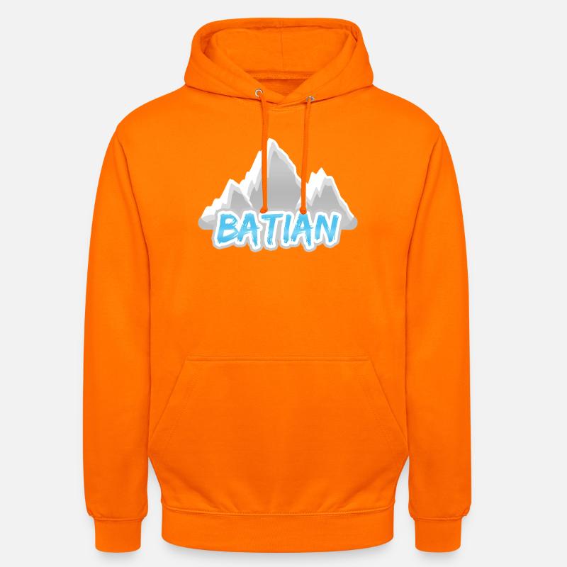 Batian - Sweat-shirt à capuche unisexe - orange