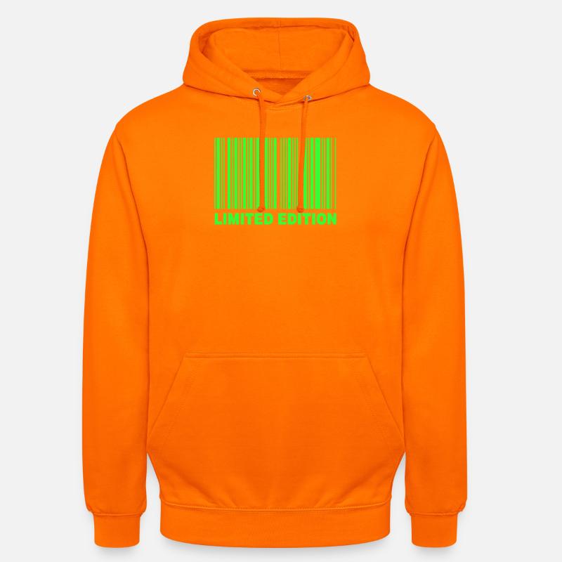ÉDITION LIMITÉE - CODE-BARRES - Sweat-shirt à capuche unisexe - orange