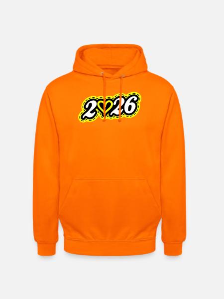2026 Heart - Unisex Hoodie - orange