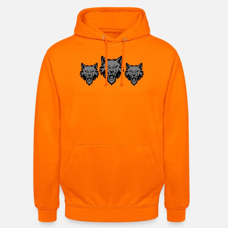 Wolf Team Pack - Unisex Hoodie - orange