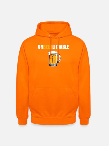 Design drôle incroyable - Sweat-shirt à capuche unisexe - orange