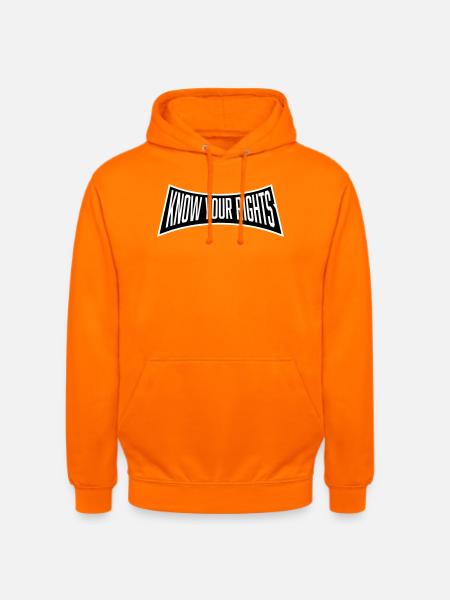 Know Your Rights Activism Justice Freedom - Unisex Hoodie - orange