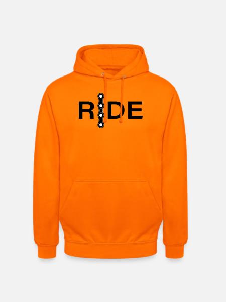 Chain Lines Minimal Design - Unisex Hoodie - orange