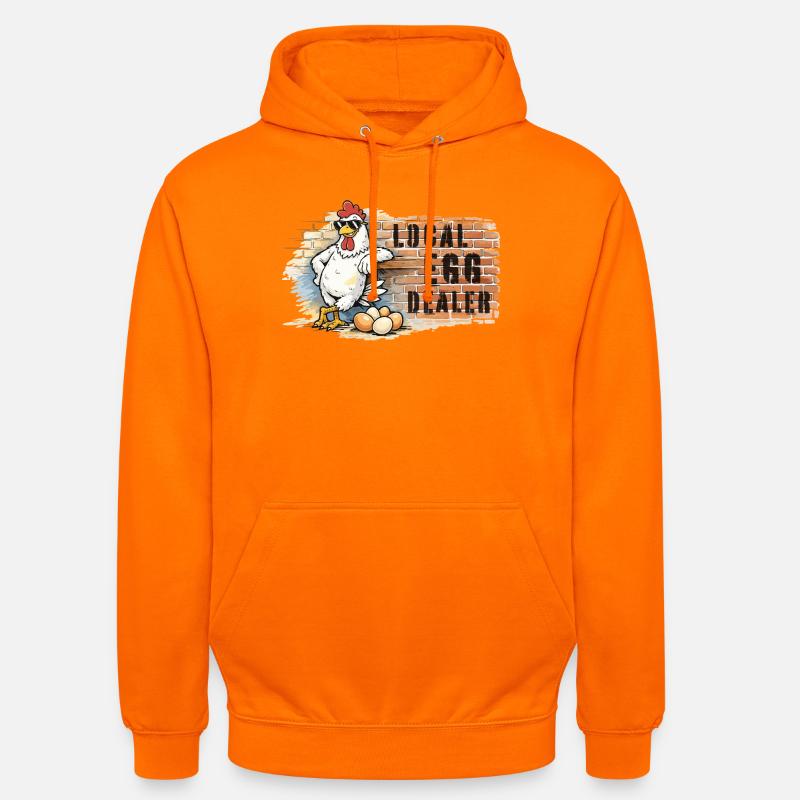 Poulet dans le style graffiti - Sweat-shirt à capuche unisexe - orange