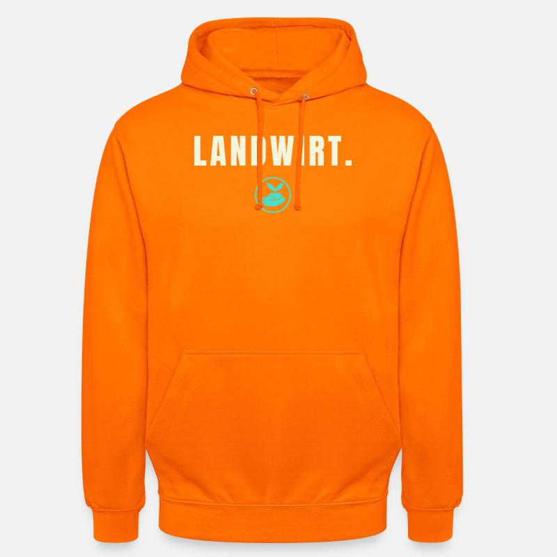 Édition Succès Fermier - Main & Pomme - Sweat-shirt à capuche unisexe - orange