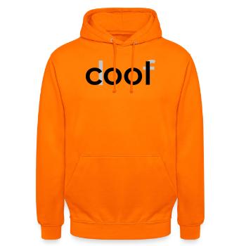 cool doof - Unisex Hoodie - Orange - Vorne - AI Model Male 185 light (185cm) & AI Model Female 180 light (180cm)