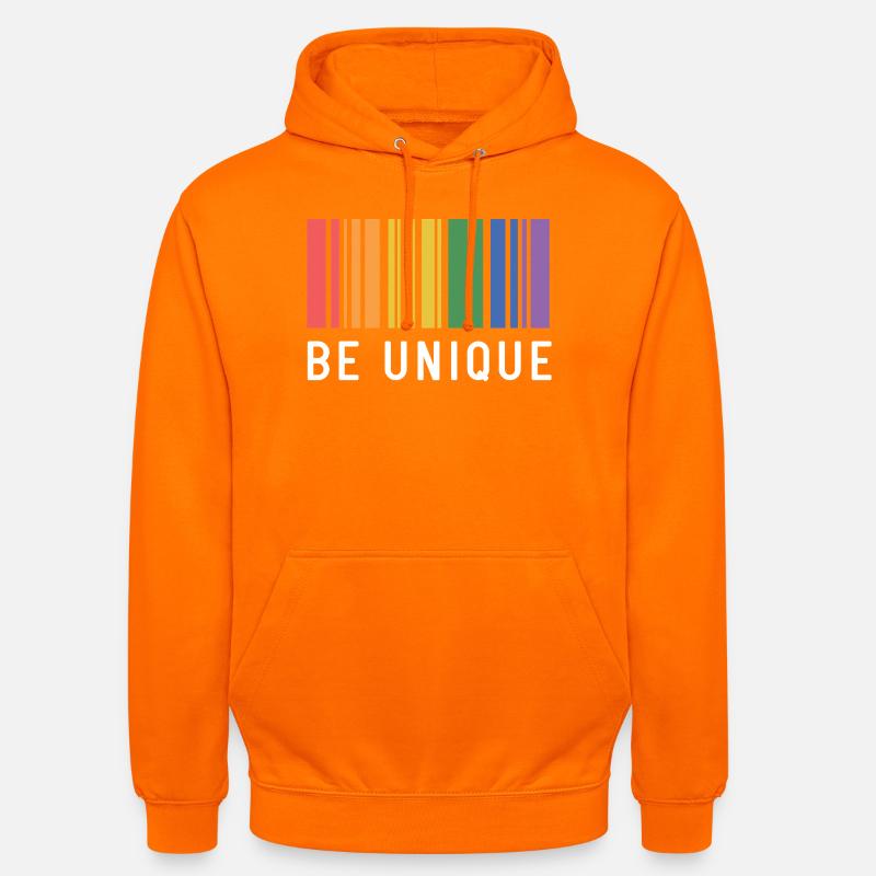 LGBT-Pride-Monat – Sei einzigartig - Unisex Hoodie - Orange