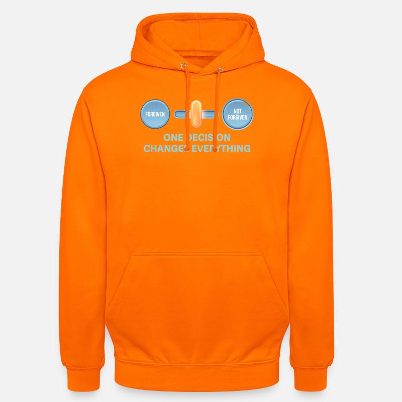 One decision changes everything - Unisex Hoodie - orange