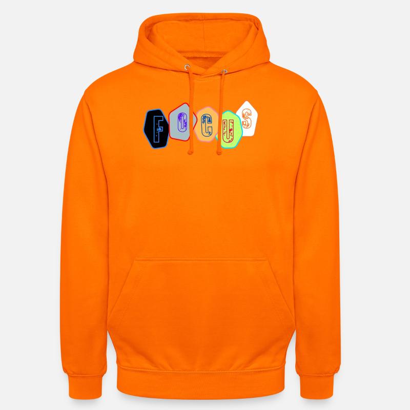 Focus en Blocs Chromés - Sweat-shirt à capuche unisexe - orange