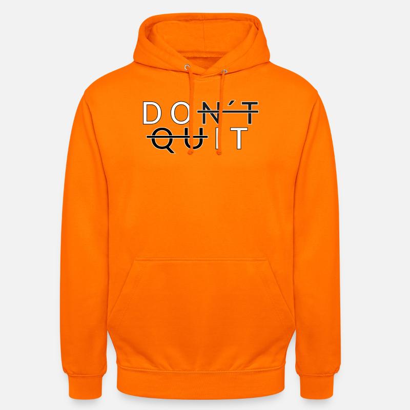 N’arrête pas _Do - Sweat-shirt à capuche unisexe - orange