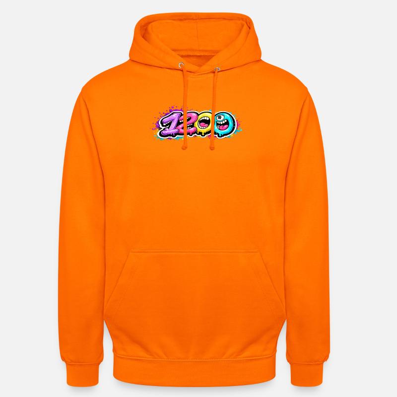 1200 Bubbleface - Sweat-shirt à capuche unisexe - orange