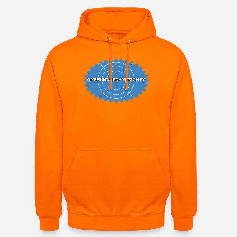 One Hundred and Eighty Target Retro - Unisex Hoodie - orange