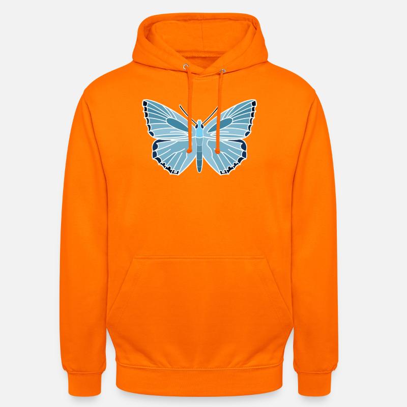 Silbergrüner Bläuling - Unisex Hoodie - Orange