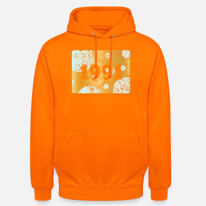 1991 - Sweat-shirt à capuche unisexe - orange