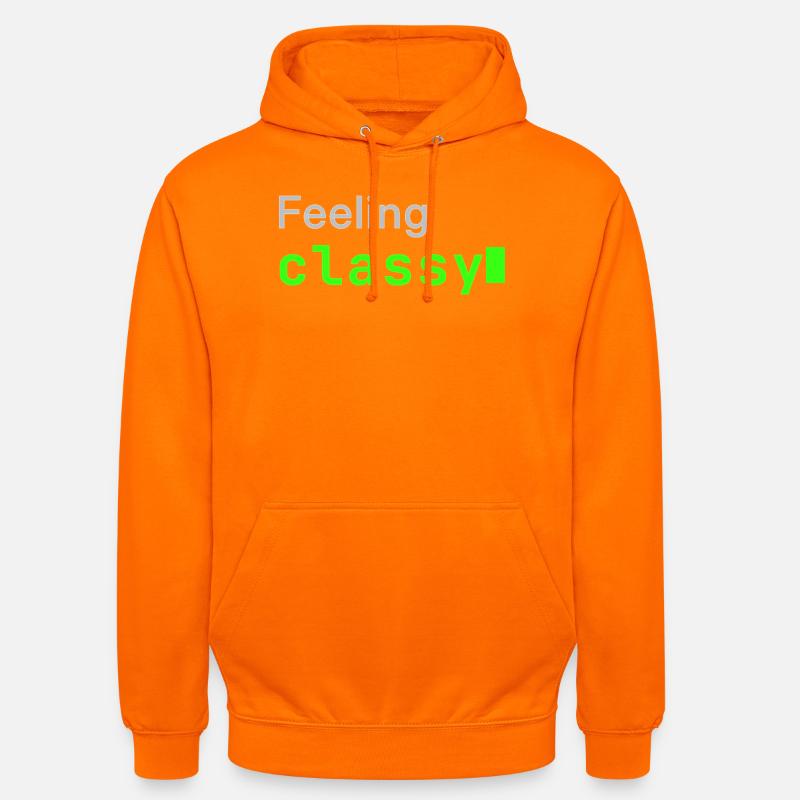 Feeling classy | Developer mood - Unisex Hoodie - Orange