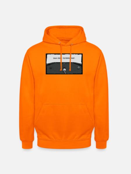 Snooker – Calme, Concentration, Le Tir Parfait - Sweat-shirt à capuche unisexe - orange