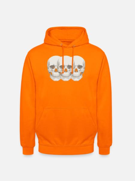 neoklassische Schädel - Unisex Hoodie - Orange