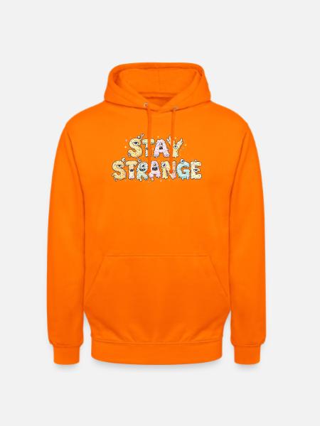 Strange Monster Letters - Unisex Hoodie - Orange