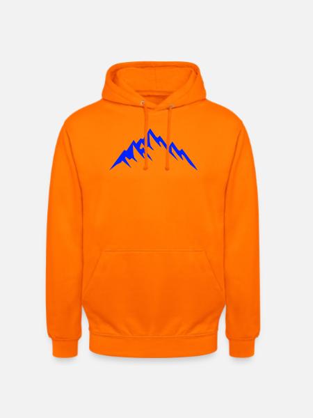 Berge Mountains - Unisex Hoodie - Orange