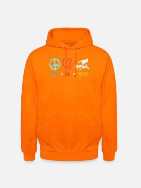 Dirt Track Racing - Unisex Hoodie - Orange