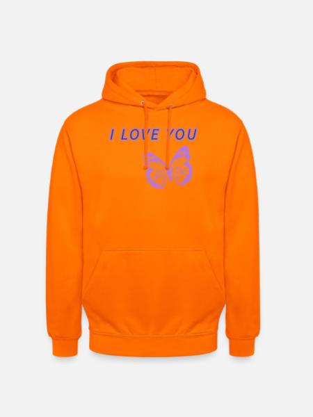 Ich liebe dich - Unisex Hoodie - Orange