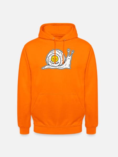 Schnecke im Slow Mode - Unisex Hoodie - Orange