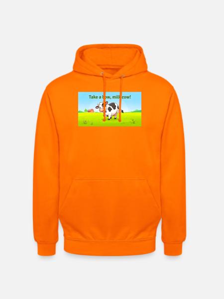 NIMM EINE VERBEUGUNG MILCHKUH - Unisex Hoodie - Orange