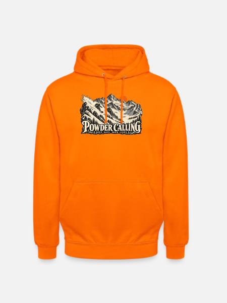Powder Calling – Snowboard Freeride - Unisex Hoodie - Orange
