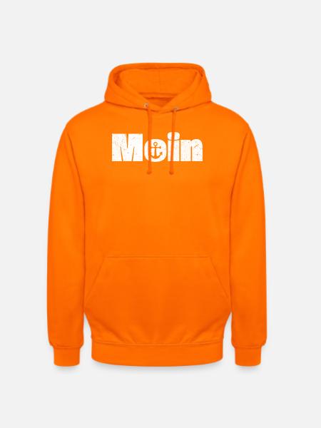 Moin mit Anker Design - Unisex Hoodie - Orange