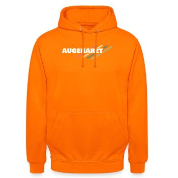 Augenarzt - Unisex Hoodie - Orange - Vorne - AI Model Male 185 light (185cm) & AI Model Female 180 light (180cm)