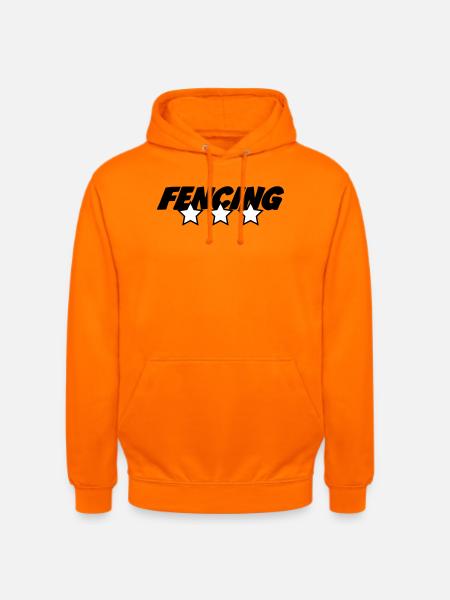 Three-star fencing: the best foil fencer - Unisex Hoodie - orange