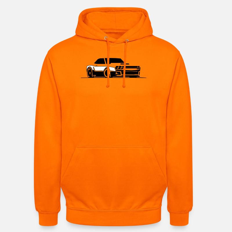 Challenger SRT Hellcat - Sweat-shirt à capuche unisexe - orange