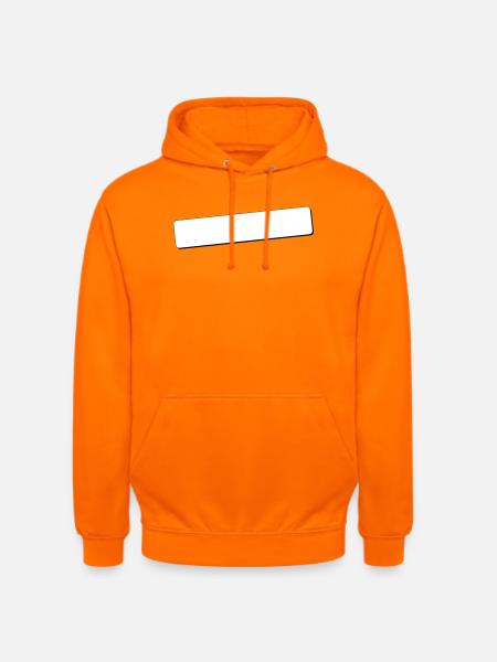 Skrivefelt runde hjørner | skygge | Vektor illustrasjon - Unisex-hettegenser - oransje