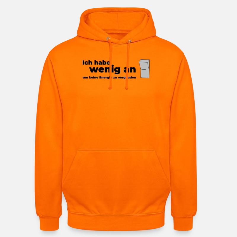 WENIG AN - Unisex Hoodie - Orange