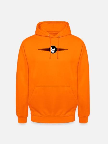 Party Hand Icon Line - Unisex Hoodie - orange
