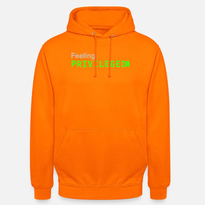 Feeling Privileged | Developer mood - Unisex Hoodie - Orange