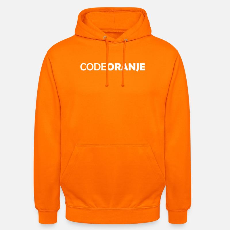 Code Oranje - Pays-Bas - Niederlande - Sweat-shirt à capuche unisexe - orange
