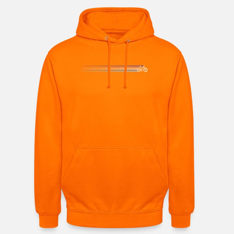 Dégradé code-barres Sunset - Sweat-shirt à capuche unisexe - orange