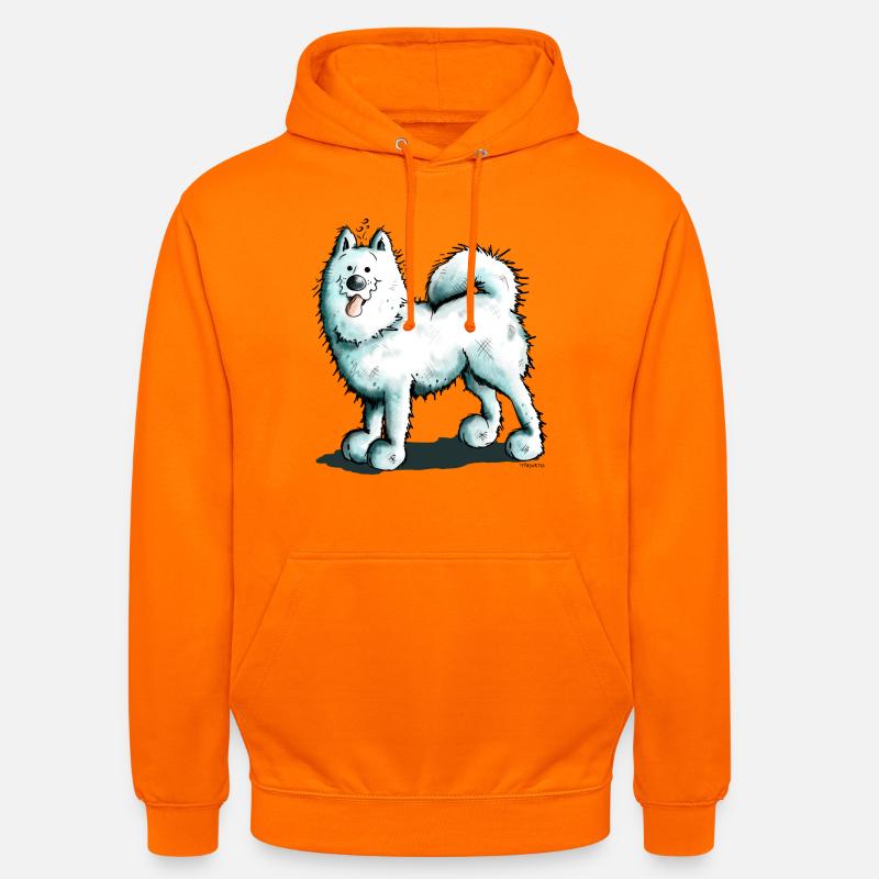 Sammy Samoyed - Samoyède - Sweat-shirt à capuche unisexe - orange
