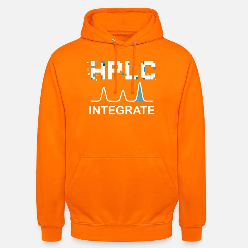 HPLC Integrate Performance Liquid Chromatography - Unisex Hoodie - Orange