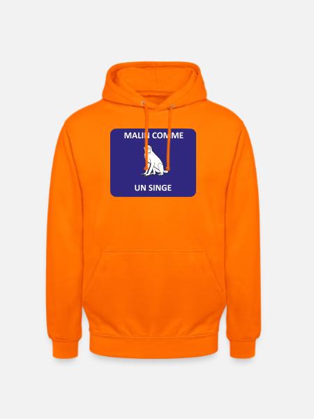 Clever as a monkey - Unisex Hoodie - orange