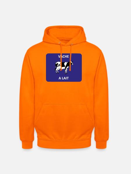 Vache à lait - Sweat-shirt à capuche unisexe - orange
