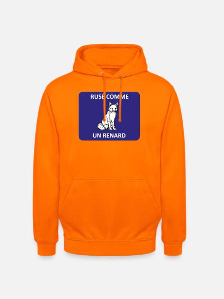 Cunning as a fox - Unisex Hoodie - orange
