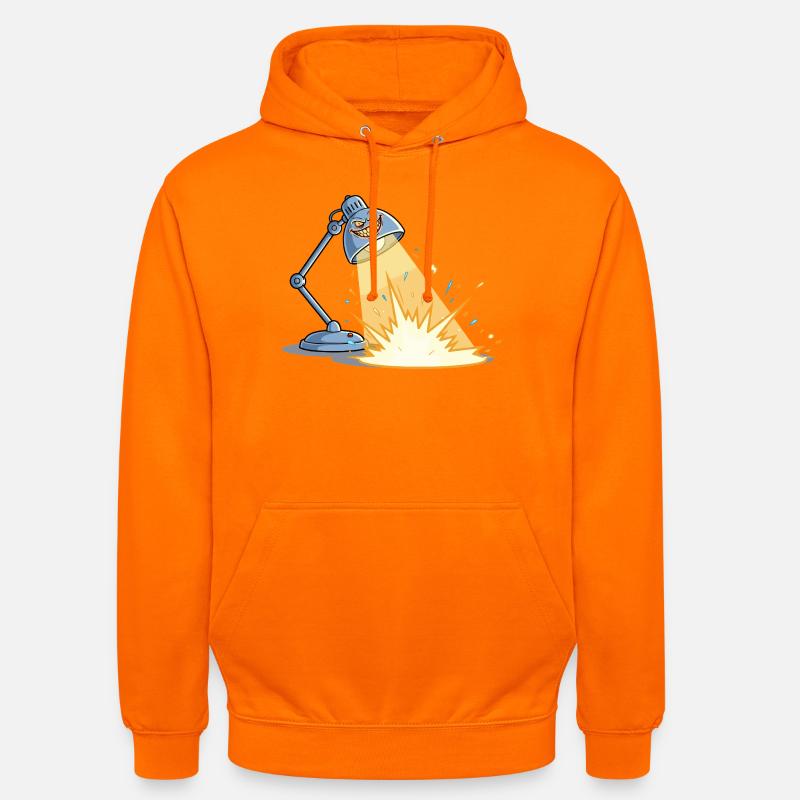 Lampe Explosive Espiègle - Sweat-shirt à capuche unisexe - orange