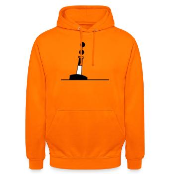 Tonne - Boje Nordsee Segeln Ostsee Maritim - Unisex Hoodie - Orange - Vorne - AI Model Male 185 light (185cm) & AI Model Female 180 light (180cm)