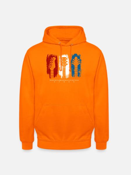 Flag Trio Guitars Grunge - Unisex Hoodie - orange