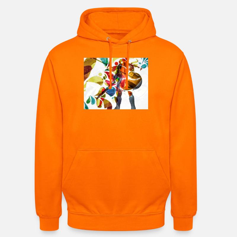 Lebendiger Tanz Regenbogenkonfetti - Unisex Hoodie - Orange