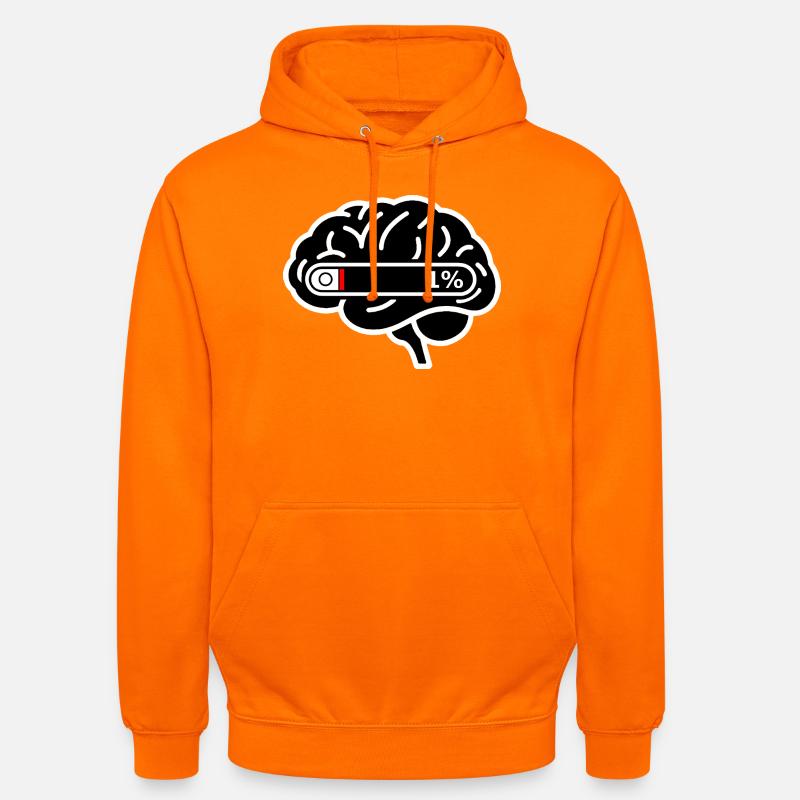 Brain_Loading_1 _Digital_Burnout - Unisex Hoodie - orange