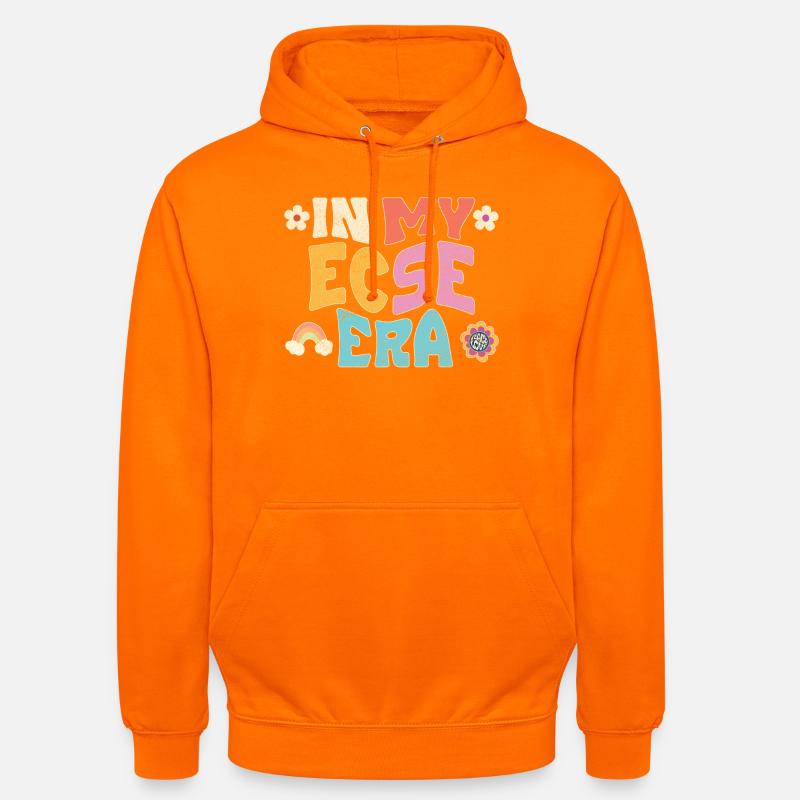 À mon époque ECSE - Sweat-shirt à capuche unisexe - orange